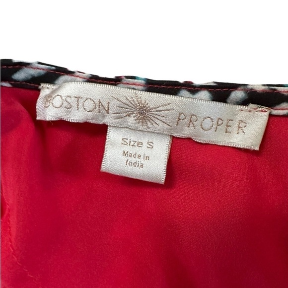 Boston Proper Color Block Side Slit Maxi Summer Dress Size Small - Picture 17 of 17